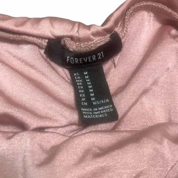 Forever 21 M Ruched Off Shoulder Bodycon Blush/pink Dress - Picture 3 of 5